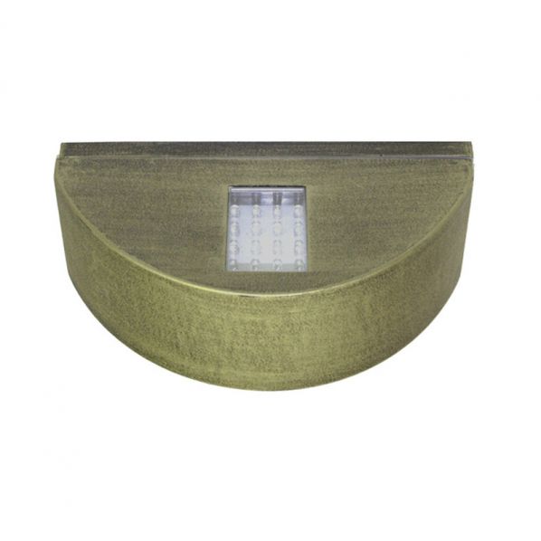 Φωτιστικό 7015 Μονό Ημικυκλικό Επίτοιχο Αλουμινίου Ρουστίκ 20LED 1.6W θερμό