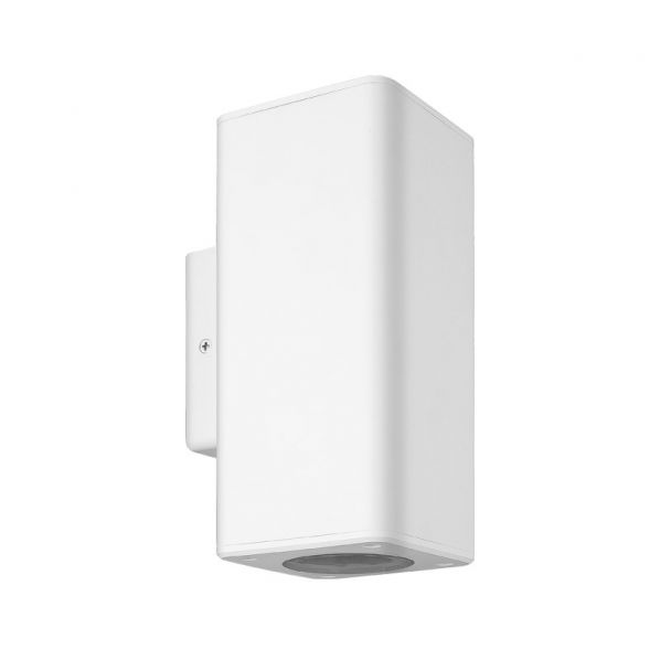 Φωτιστικό Πλαστικό Διπλής Κατεύθυνσης GU10 IP65 Επίτοιχο Λευκό