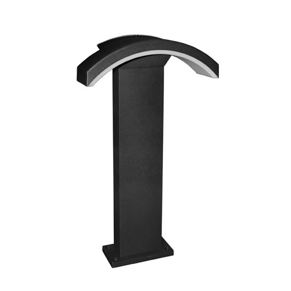 LED ΦΩΤΙΣΤΙΚΟ ΚΑΜΠΥΛΗ ΣΕ ΚΟΛΟΝΑ ΑΛΟΥΜ. 50CM ΜΑΥΡΟ 10W 4000K