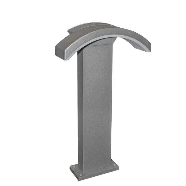 LED ΦΩΤΙΣΤΙΚΟ ΚΑΜΠΥΛΗ ΣΕ ΚΟΛΩΝΑ ΑΛΟΥΜ.50cm ΓΚΡΙ 10W 4000Κ