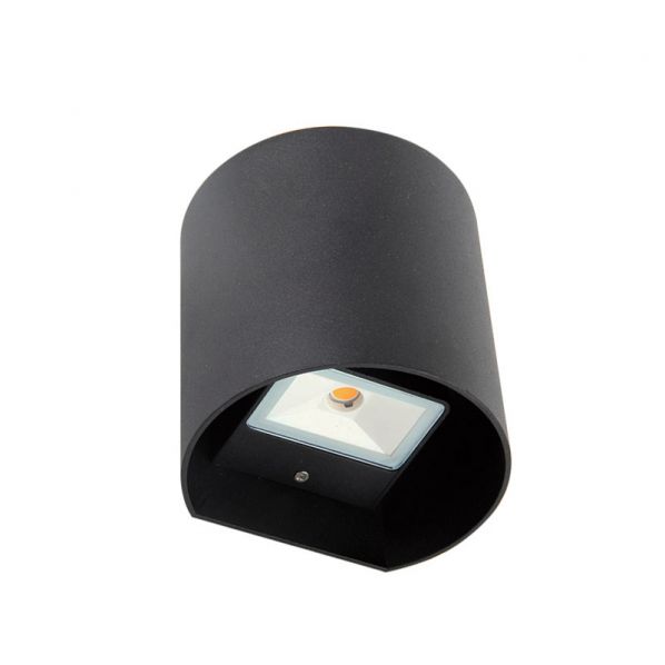 Led Φωτιστικό Επίτοιχο Αλουμινίου Διπλής Κατεύθυνσης 3000κ Μαύρο