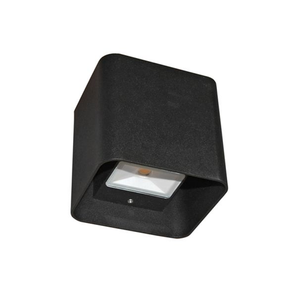 Led Φωτιστικό Αλουμινίου Κύβος Διπλής Κατεύθυνσης 3000κ Μαύρο