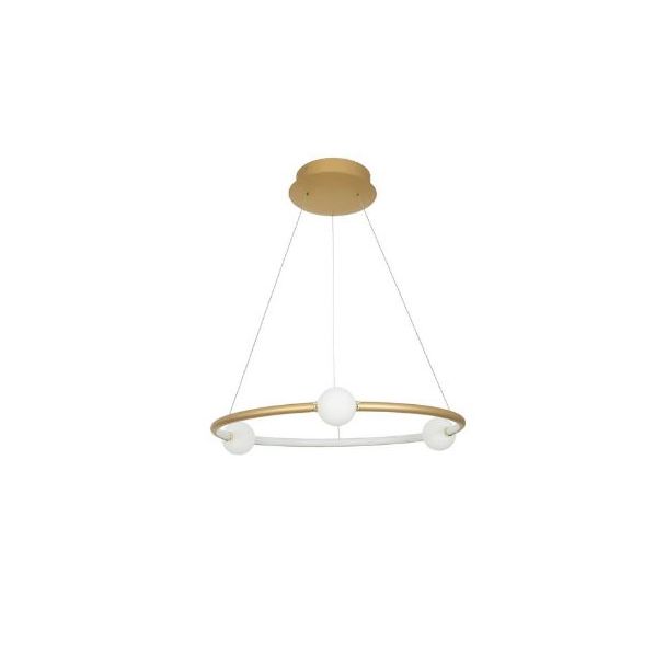 CELIA DIMMABLE SATIN GOLD ALUMINIUM OPAL GLASS LED 36 WATT 230 VOLT 2036LM 3000K IP20 D: 64 W: 64 H: 120 CM