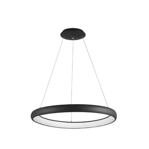 ALBI SANDY BLACK ALUMINIUM & ACRYLIC LED 80 WATT 230 VOLT 4000LM 3000K IP20 D: 81 H1: 6 H2: 120 CM