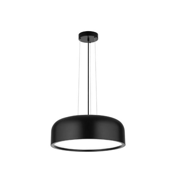 PERLETO METAL & ACRYLIC DIFFUSER MATT BLACK OUTSIDE LED E27 3X10W IP20 BULB EXCLUDED D: 48 H:133CM