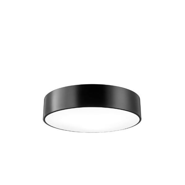 FINEZZA CEILING LIGHT OUT.MATT BLACK STEEL-IN.MATT WHITE STEEL E27 3X40W