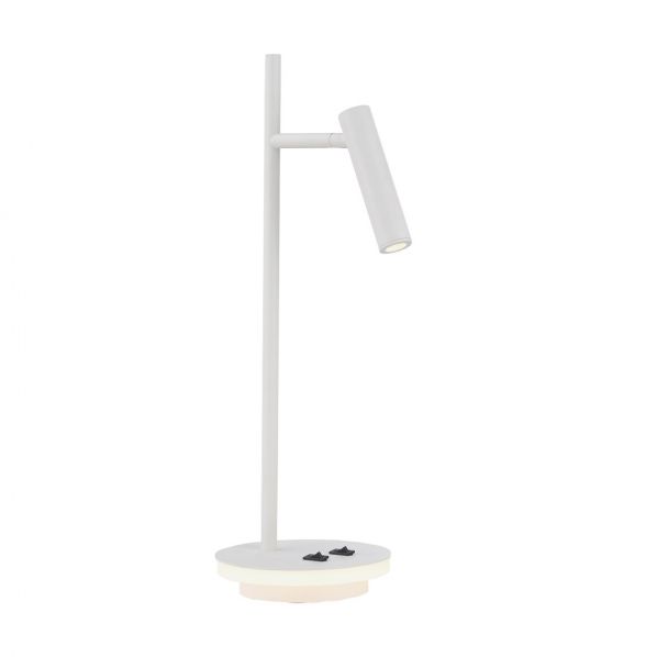 Φωτιστικό γραφείου LED, 220-240V, 3w & 6w, 3200K, 480lm, CRI>70, IP20, o18.5x45.5cm, λευκό