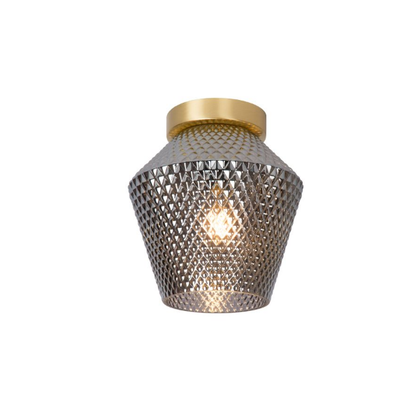 ROSALIND ΦΩΤΙΣΤΙΚΟ ΟΡΟΦΗΣ E27 / 40W ΟΡΕΙΧΑΛΚΟΣ / ΓΥΑΛΙ ΚΑΠΝΟΥ