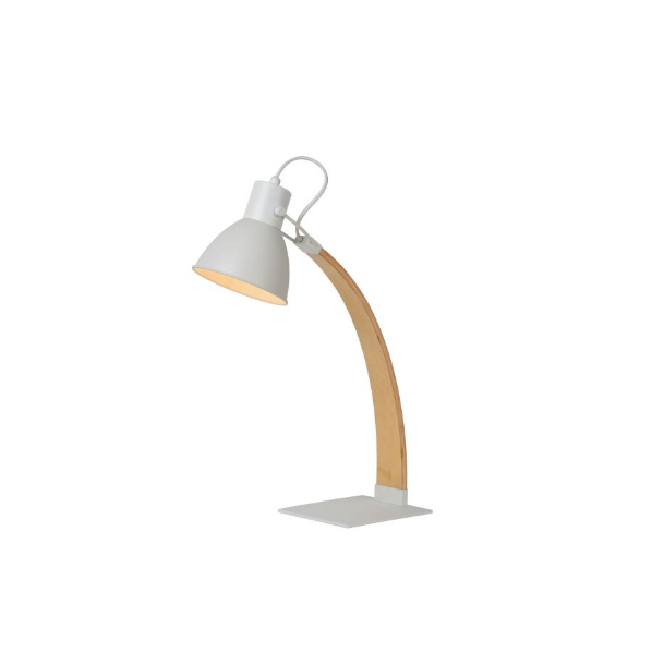 CURF DESKLAMP E27 / 60W ΚΟΝΤΡΑ ΠΛΑΚΕ-ΛΕΥΚΟ