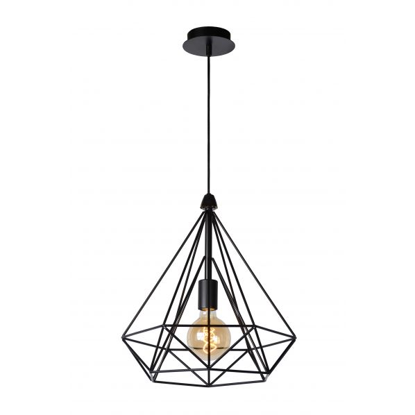 RICKY ΜΕΝΤΑΓΙΟΝ E27 D37,5 H39CM ΜΑΥΡΟ