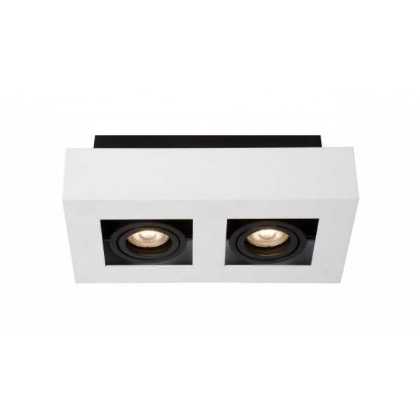 XIRAX ΦΩΤΙΣΤΙΚΟ ΟΡΟΦΗΣ 2XGU10 / 5W LED DTW ΛΕΥΚΟ