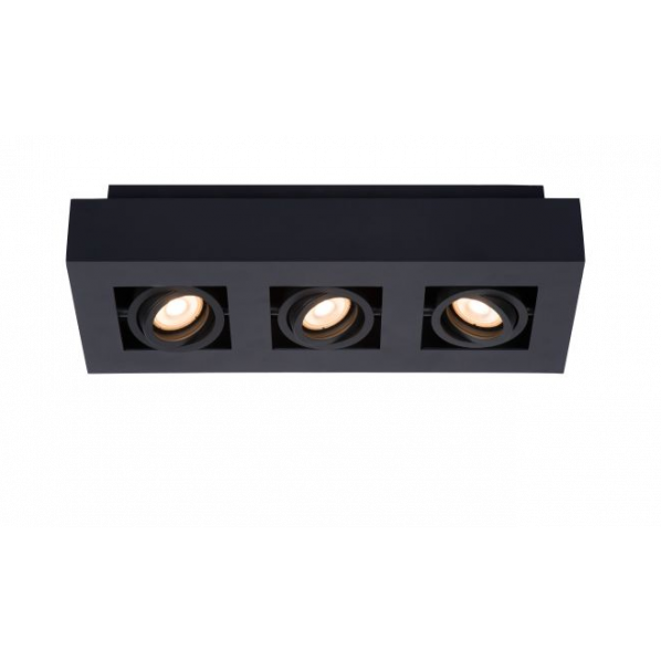 XIRAX ΦΩΤΙΣΤΙΚΟ ΟΡΟΦΗΣ 3XGU10 / 5W LED DTW ΜΑΥΡΟ
