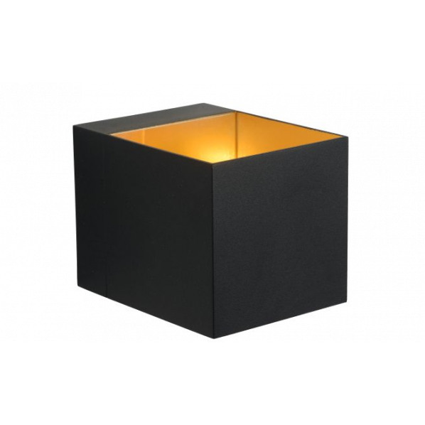 DEVI WALL LIGHT G9EXCL. B8 L8 H10,5CM ΜΑΥΡΟ / ΧΡΥΣΟ