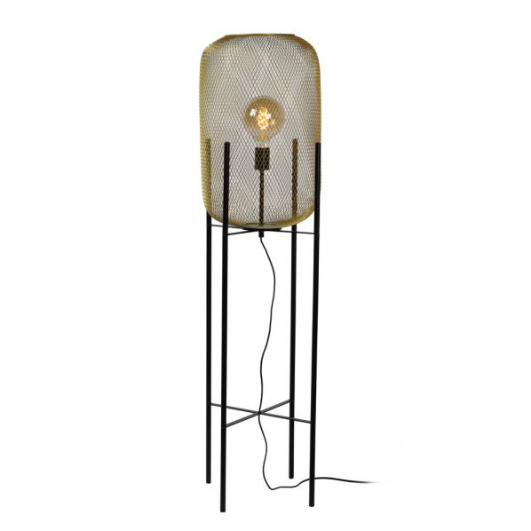 MESH FLOORLAMP O39CM E27 / 40W SATIN BRASS