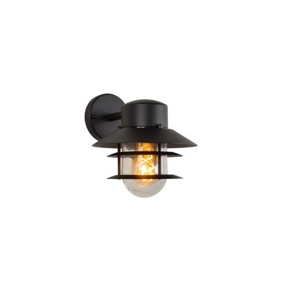 ZICO ΦΩΤΙΣΤΙΚΟ ΤΟΙΧΟΥ IP44 1X E27 - ΜΑΥΡΟ