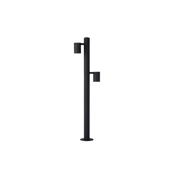 ARNE-LED POST H90CM 2XGU10 / 5W 350LM 2700K ΜΑΥΡΟ