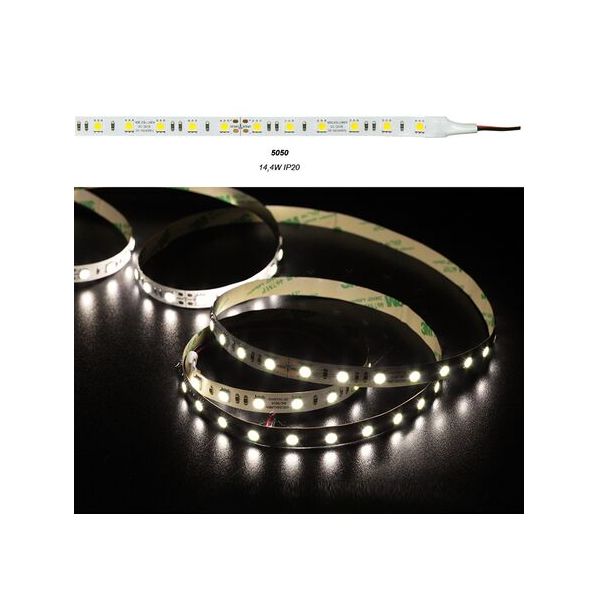 ΤΑΙΝΙΑ LED 5m 24VDC 14.4W/m 60LED/m ΘΕΡΜΟ IP20
