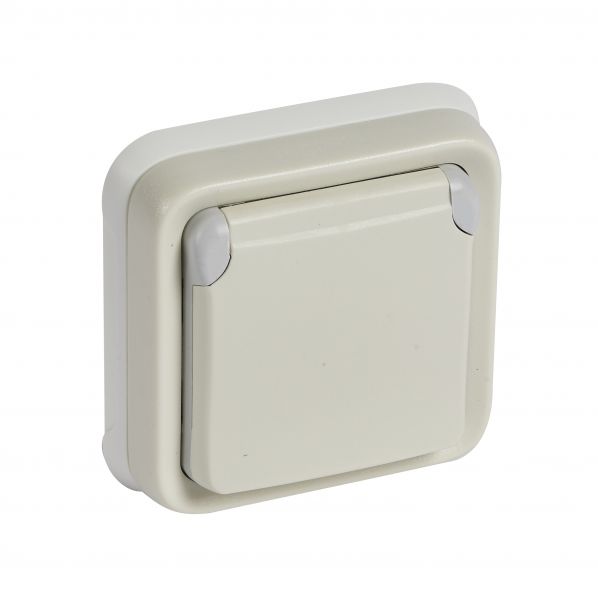 Πρίζα Σούκο Πλήρης Χωνευτή Λευκή IP55 Plexo