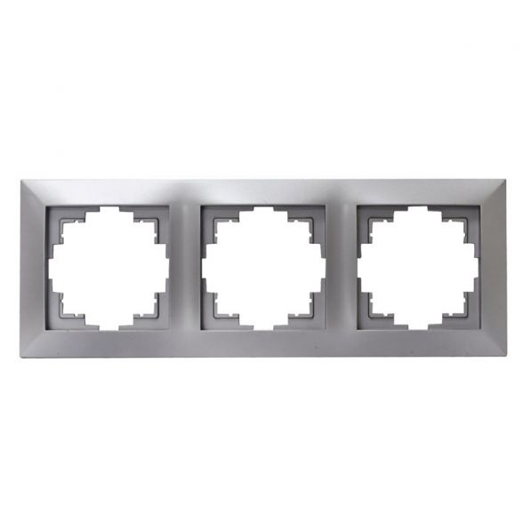 Πλαίσιο Τριπλό Ασημί