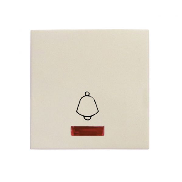 Πλήκτρο Μπουτόν Κουδουνιού Με Λυχνία Μπέζ