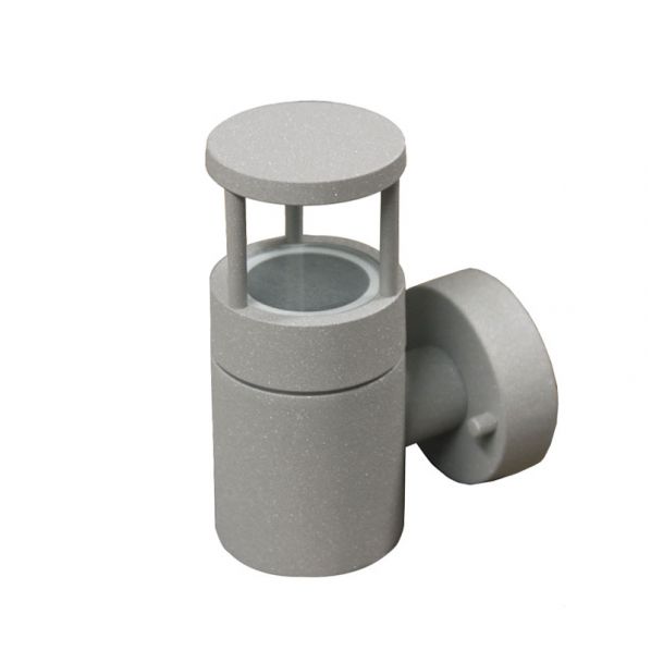 ΑΠΛΙΚΑ 9106 ΚΥΛΙΝΔΡΟΣ ΑΛΟΥΜΙΝΙΟΥ ΜΕ ΒΑΣΗ ΕΜΜΕΣΟΥ ΦΩΤΙΣΜΟΥ GU10 ΓΚΡΙ