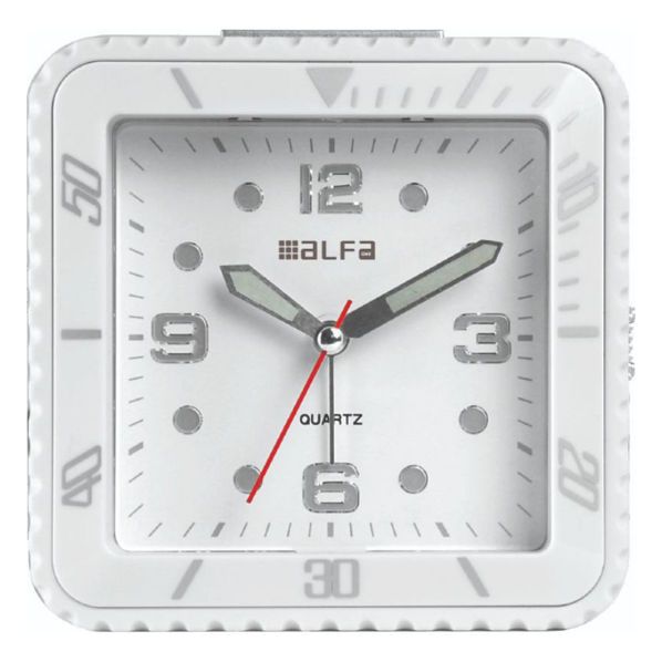 ΡΟΛΟΙ ΕΠΙΤΡΑΠΕΖΙΟ 2810 ALFAONE ΑΝΑΛΟΓΙΚΟ ΑΘΟΡΥΒΟ ΜΕ ΦΩΤΙΣΜΟ LED ΛΕΥΚΟ RUBBER-SILVER