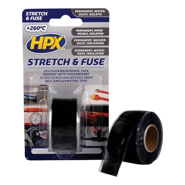 HPX STRECH AND FUSE ΑΥΤΟΒΟΥΛΚ. ΤΑΙΝΙΑ ΜΑΥΡΗ 25Χ3Μ