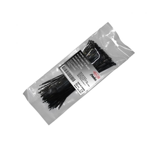 ΔΕΜΑΤΙΚΑ ΝΑΥΛΟΝ 200 x 2.5 mm ΜΑΥΡΟ