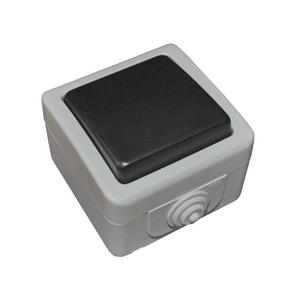 ΔΙΑΚΟΠΤHΣ ΕΞΩΤΕΡΙΚΟΣ ΣΤΕΓΑΝΟΣ IP44 10A ΑΠΛΟΣ ΓΚΡΙ