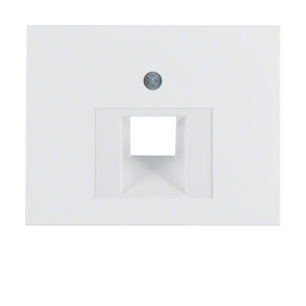 Berker Κ.1/Κ.5 Πλακίδιο Για Πρίζα Τηλεφώνου / Δικτύου/Wlan λευκό