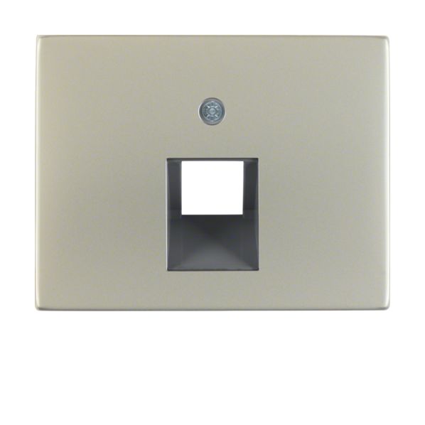 Berker Κ.1/Κ.5 Πλακίδιο Για Πρίζα Τηλεφώνου / Δικτύου/Wlan Inox