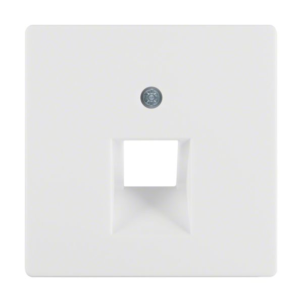 Berker Q1/Q3 Πλακίδιο Για Πρίζα Τηλεφώνου / Δικτύου/Wlan Λευκή