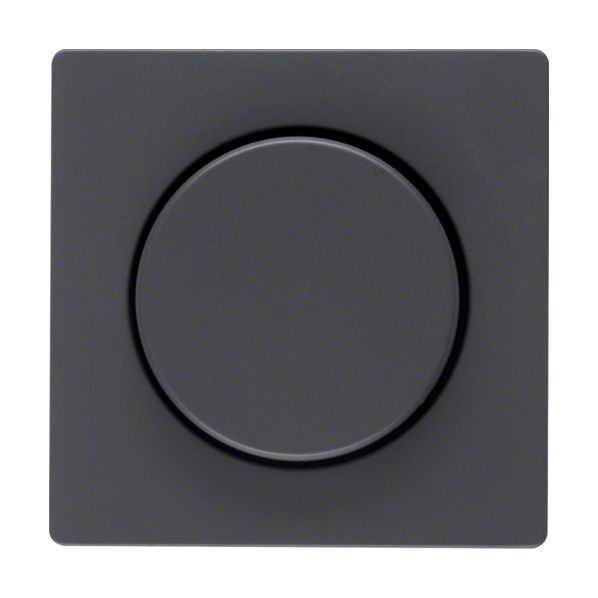Berker Q1/Q3 Πλακίδιο Για Ρυθμιστή Φωτισμού 60-400w Ανθρακί