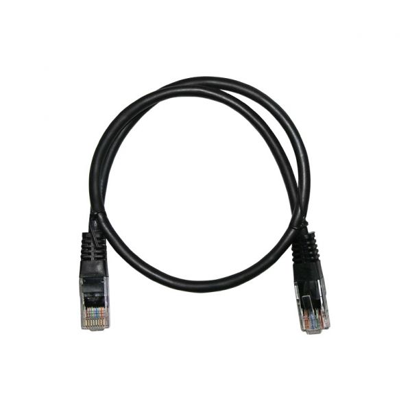 Καλώδιο Patch Cord Δικτύου 7x0.16mm UTP Cat.5e Cca 10m Μαύρο