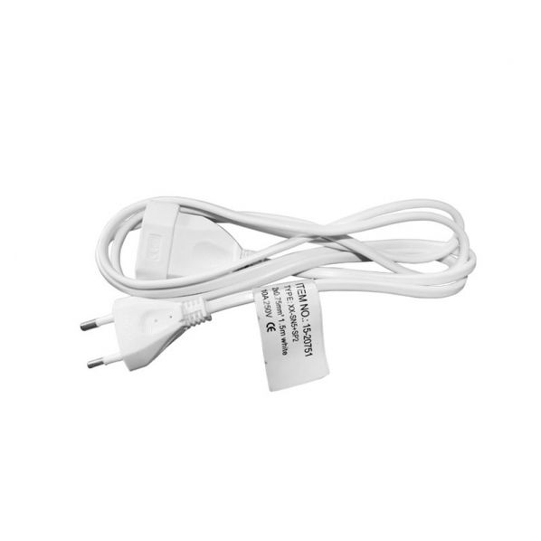 ΠΡΟΕΚΤΑΣΗ ΔΙΠΟΛΙΚΗ 1.5μ ΛΕΥΚΗ (ΟΒΑΛ 2Χ0.75)