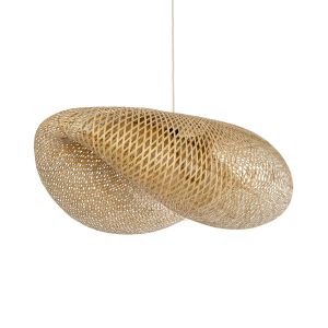 MEXICO Boho Κρεμαστό Φωτιστικό Οροφής με Ντουί 1 x E27 AC 220-240V IP20 - Μπεζ - Μ100 x Π80 x Υ35cm