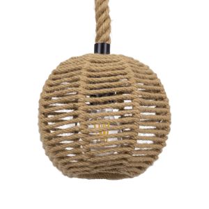 MANDALA Boho Κρεμαστό Φωτιστικό Οροφής με Ντουί 1 x E27 AC 220-240V IP20 - Μπεζ - Μ20 x Π20 x Υ20cm