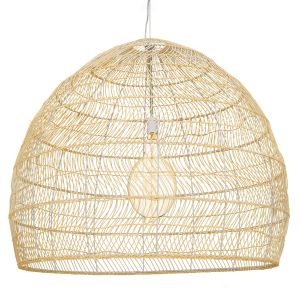 MALIBU Boho Κρεμαστό Φωτιστικό Οροφής με Ντουί 1 x E27 AC 220-240V IP20 - Μπεζ - Μ100 x Π100 x Y86cm