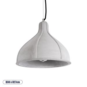 TRIBECA Μοντέρνο Κρεμαστό Φωτιστικό Οροφής με Ντουί 1 x E27 AC 220-240V IP20 - Γκρι - Μ30 x Π30 x Υ27cm