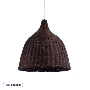 BAHAMAS Boho Κρεμαστό Φωτιστικό Οροφής με Ντουί 1 x E27 AC 220-240V IP20 - Καφέ - Μ45 x Π45 x Υ45cm