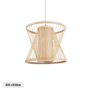 HIBISCUS Boho Κρεμαστό Φωτιστικό Οροφής με Ντουί 1 x E27 AC 220-240V IP20 - Μπεζ - Μ35 x Π35 x Y30cm