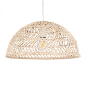 COMORES Boho Κρεμαστό Φωτιστικό Οροφής με Ντουί 1 x E27 AC 220-240V IP20 - Μπεζ - Μ40 x Π40 x Y20cm