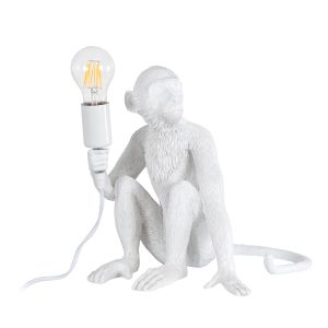 APES Μοντέρνο Επιτραπέζιο Φωτιστικό Πορτατίφ με Ντουί 1 x E27 AC 220-240V IP20 - Λευκό - Μ30 x Π27 x Υ30cm