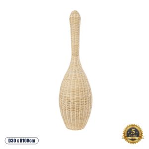 PARADIS Boho Επιδαπέδιο Φωτιστικό με Ντουί 1 x E27 AC 220-240V IP20 - Μπεζ - Μ30 x Π30 x Υ100cm