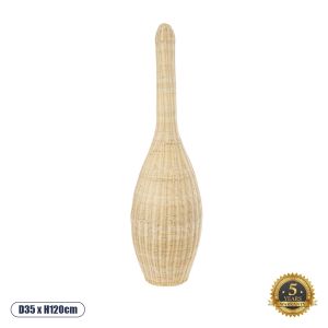 PARADIS Boho Επιδαπέδιο Φωτιστικό με Ντουί 1 x E27 AC 220-240V IP20 - Μπεζ - Μ35 x Π35 x Υ120cm