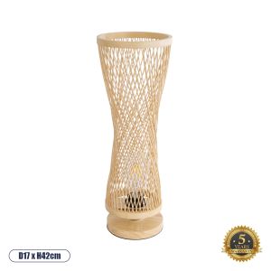 ROWAN Boho Επιδαπέδιο Φωτιστικό Πορτατίφ με Ντουί 1 x E27 AC 220-240V IP20 - Μπεζ - Μ17 x Π17 x Υ42cm