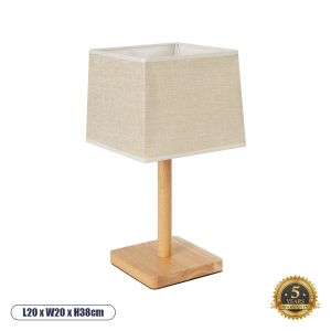 KOLIPE Boho Επιτραπέζιο Φωτιστικό Πορτατίφ με Ντουί 1 x E27 AC 220-240V IP20 - Μπεζ - Μ18 x Π18 x Υ25cm