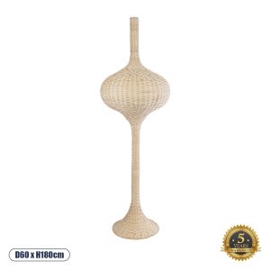 ALADDIN Boho Επιδαπέδιο Φωτιστικό με Ντουί 1 x E27 AC 220-240V IP20 - Μπεζ - Μ60 x Π60 x Υ180cm