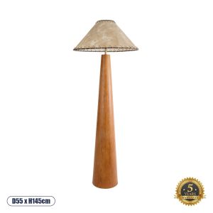 MASPALOMAS Boho Επιδαπέδιο Φωτιστικό με Ντουί 1 x E27 AC 220-240V IP20 - Καφέ : Μπεζ - Μ55 x Π55 x Υ145cm