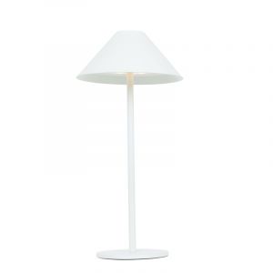 ^LED SMD TABLE BATTERY LUMINAIRE 3W 140LM  3.000K MATT WHITE 270°  CRI80 IP54